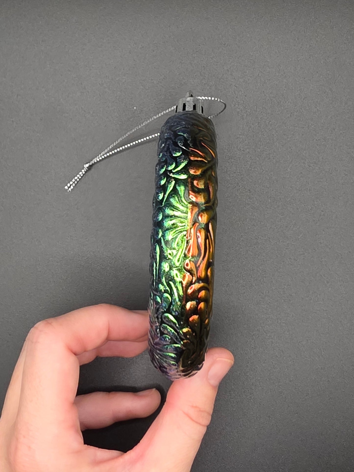 Swoosh Ornament - Red Orange Blue Green