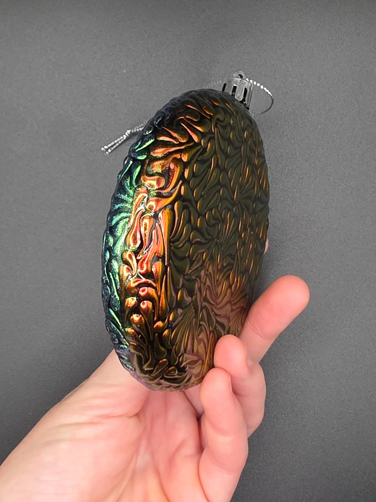 Swoosh Ornament - Red Orange Blue Green