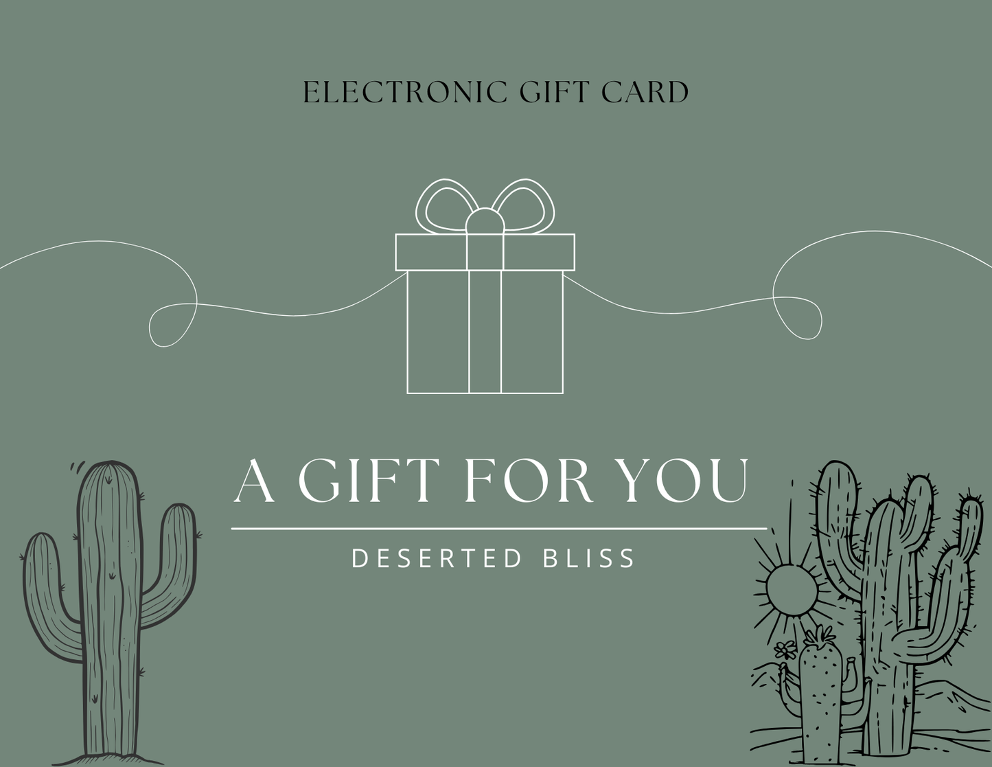 Deserted Bliss Gift Card
