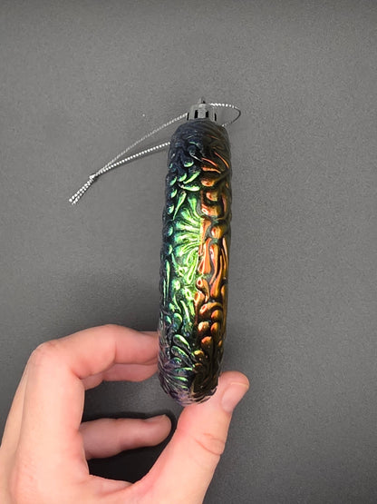 Swoosh Ornament - Red Orange Blue Green