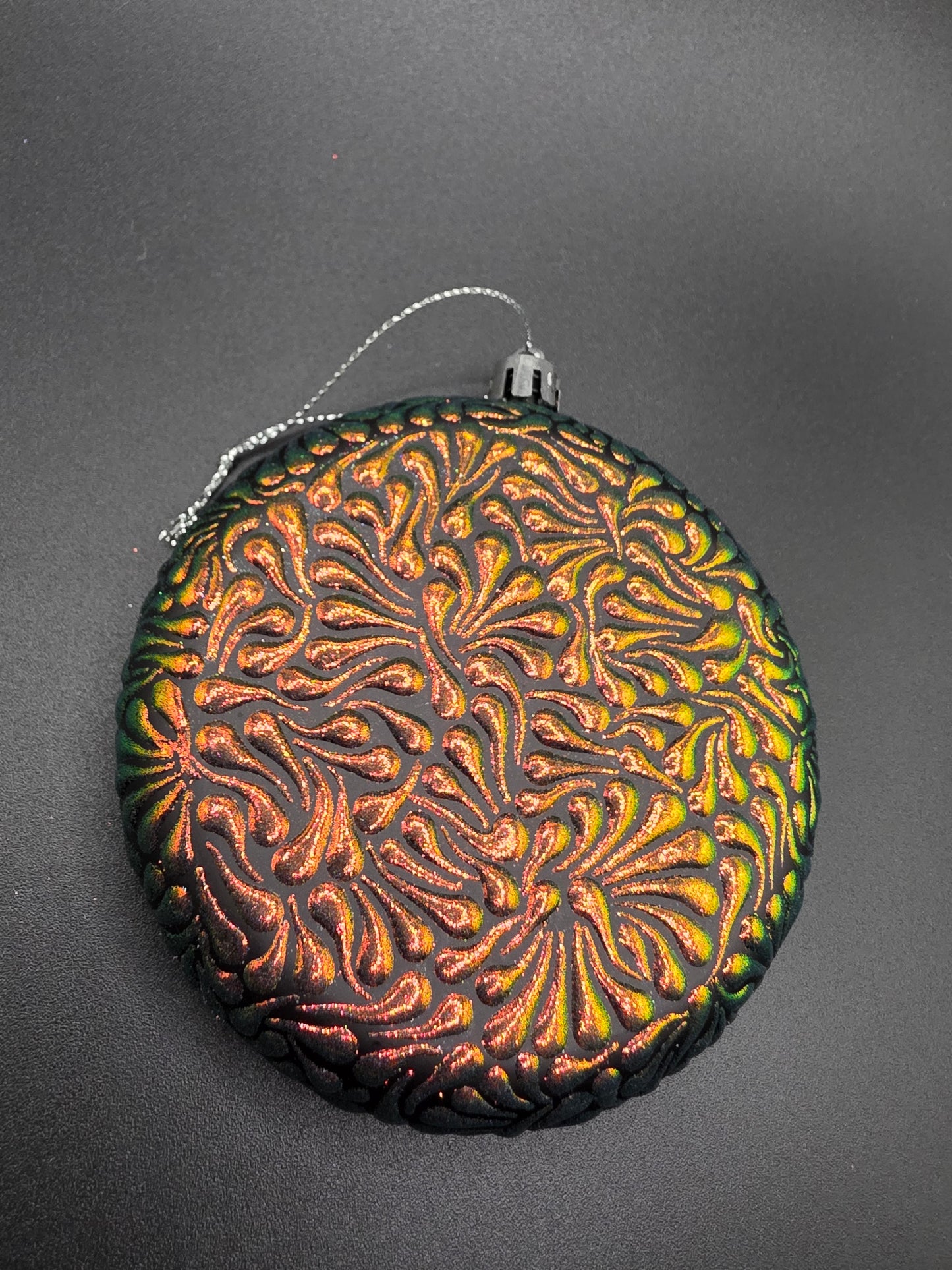 Swoosh Ornament - Yellow Orange Green Shift