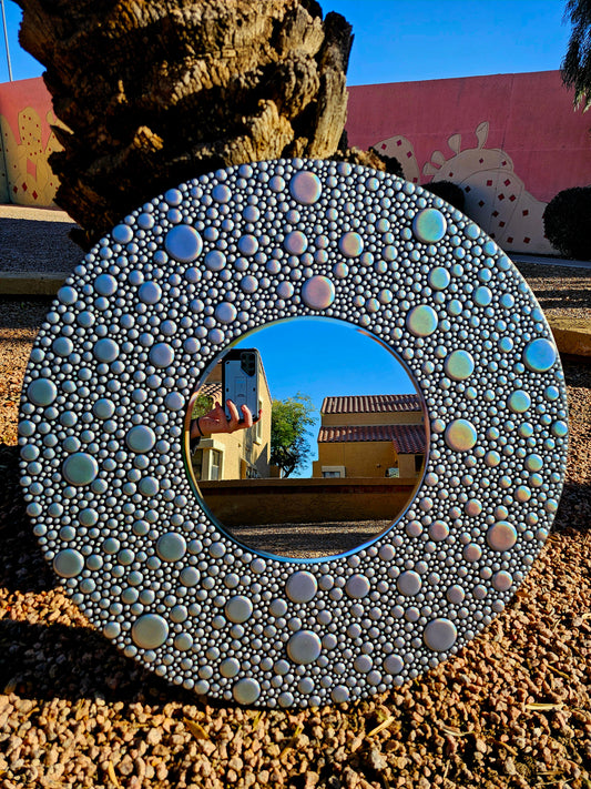 26" Holographic Bubble Glue Mirror
